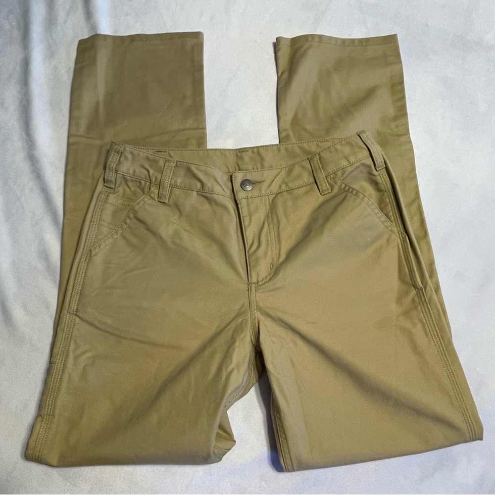 Carhartt women’s size 4 khaki pants straight leg